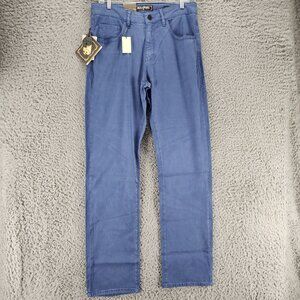 Jack of Spades Jeans Mens 33x34 Blue Stretch High Roller Straight Leg *NWT*